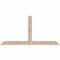 Ekena Millwork Portland Smooth Timber Gable Bracket, Douglas Fir, 84"W x 42"H x 1 1/2"D x 5 1/2"F, 12/12 Pitch GBW084X42X0206POR00SDF - alternate 1